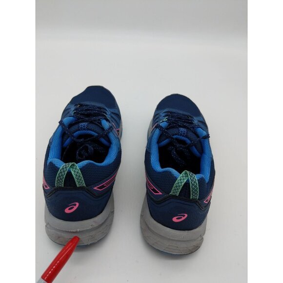 ASICS Gel Venture 7 Lace Up Running Shoes Women SZ 12 Blue Pink Granola Athletic - Picture 8 of 12